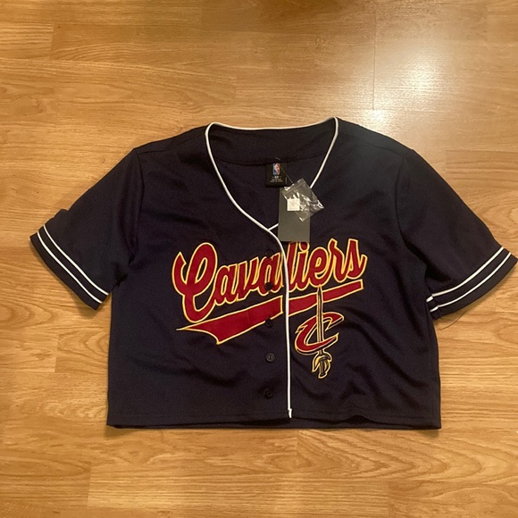 NBA Tops - NWT NBA Cleveland Cavaliers Sz Med Cropped Jersey Top